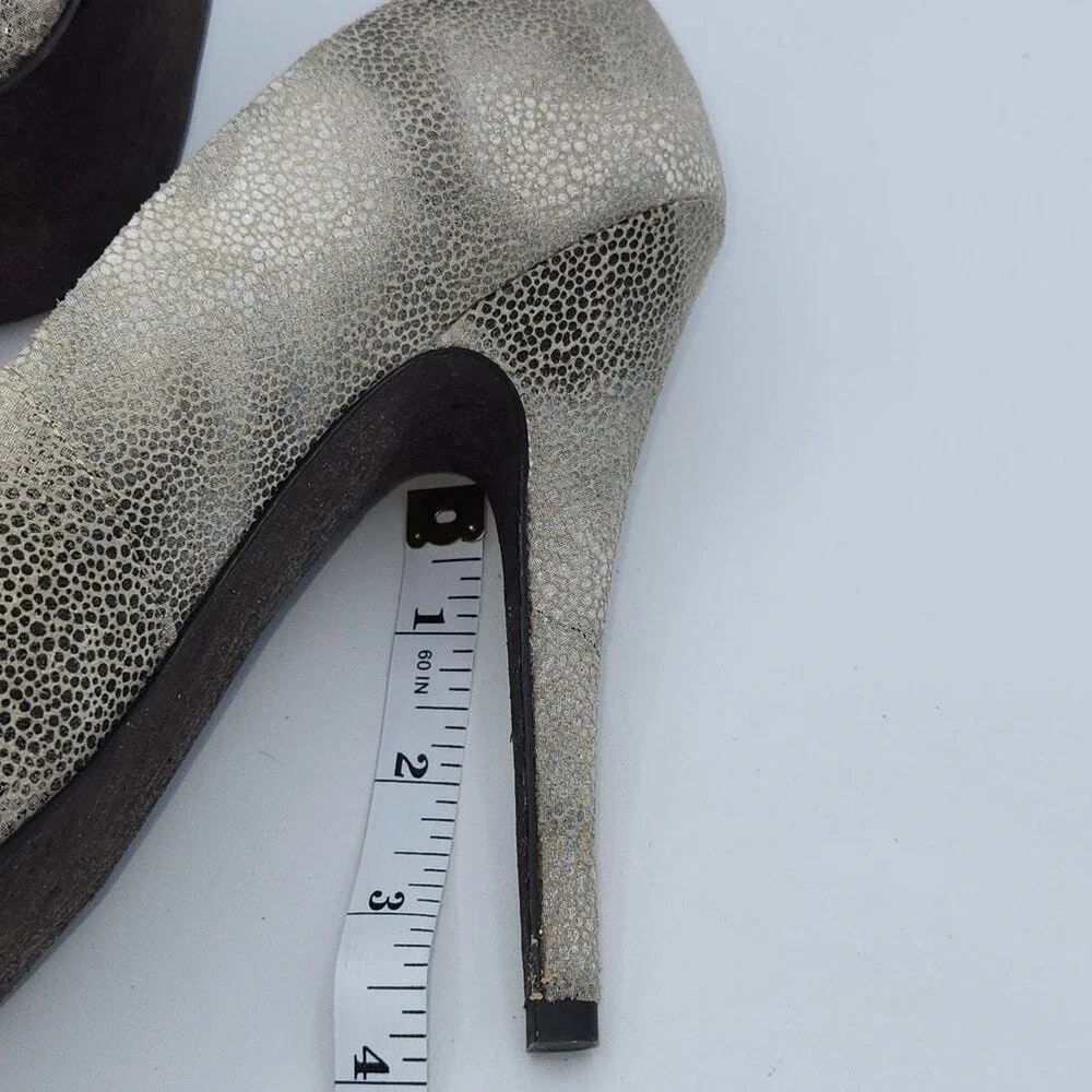 5 48 Womens Lilla Textured Pointed Toe Stiletto Heels‎ Size 37 1/2 US 7.5
